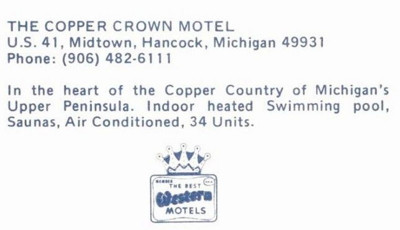 Copper Crown Motel - Vintage Postcard (newer photo)